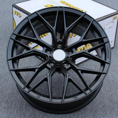 racing 17 inch wheels 5x114.3 custom forged alloy passenger car wheels Matte black replica Casting rims for rolls royce rims