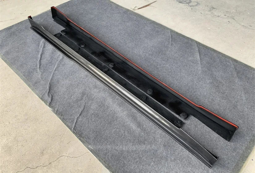 New！ For Tesla Model S 2016 2017 2018 2019 2020 Real Carbon Fiber Bumper Front Lip Rear Diffuser Side Skirts Spoiler Body kit