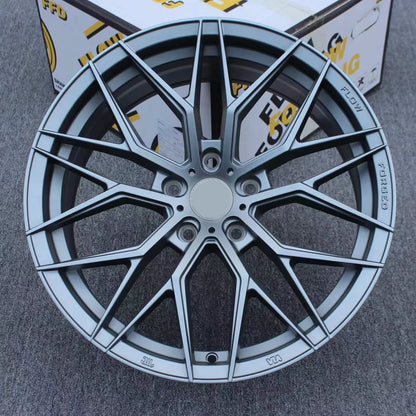 racing 17 inch wheels 5x114.3 custom forged alloy passenger car wheels Matte black replica Casting rims for rolls royce rims
