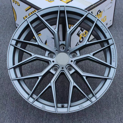 racing 17 inch wheels 5x114.3 custom forged alloy passenger car wheels Matte black replica Casting rims for rolls royce rims