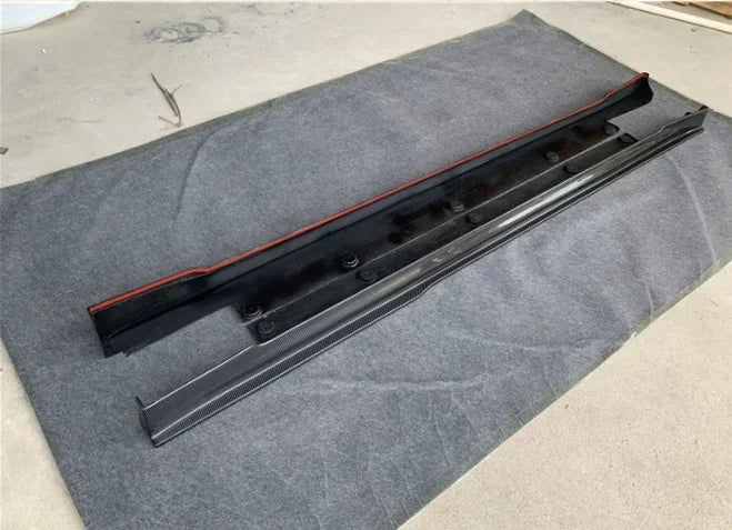 New！ For Tesla Model S 2016 2017 2018 2019 2020 Real Carbon Fiber Bumper Front Lip Rear Diffuser Side Skirts Spoiler Body kit