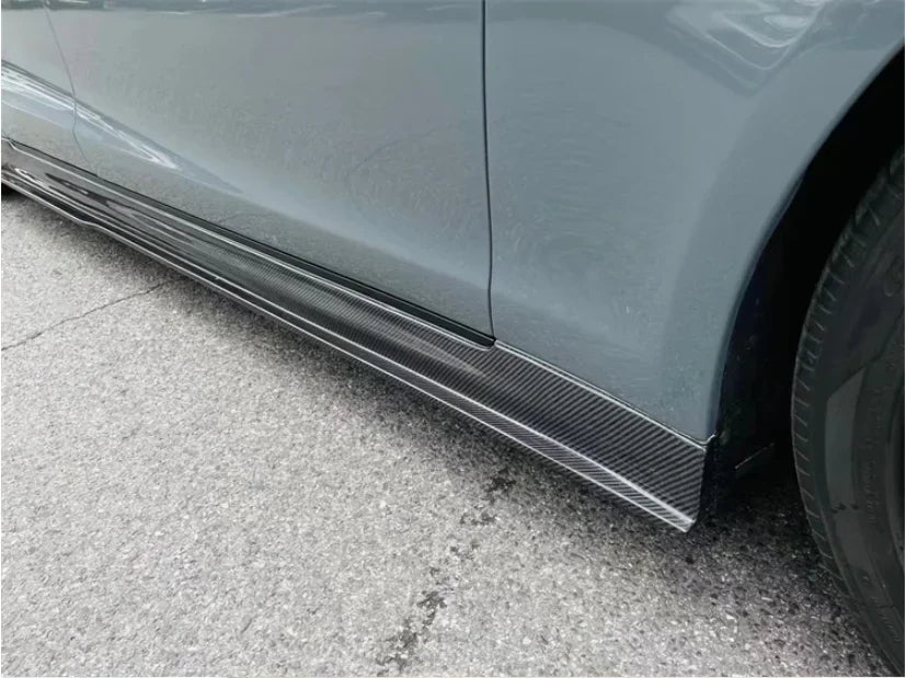 New！ For Tesla Model S 2016 2017 2018 2019 2020 Real Carbon Fiber Bumper Front Lip Rear Diffuser Side Skirts Spoiler Body kit