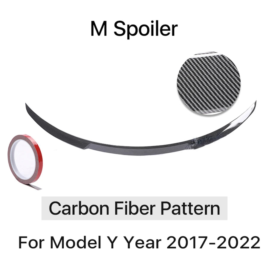 Carbon Fiber Body Kit Rear Spoiler Diffuser Side Skirt Front Bumper Lip Accessories For Tesla Model 3 Y  2018 2019 2016-2022